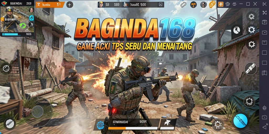 Tampilan gameplay seru dan penuh aksi di BAGINDA168.