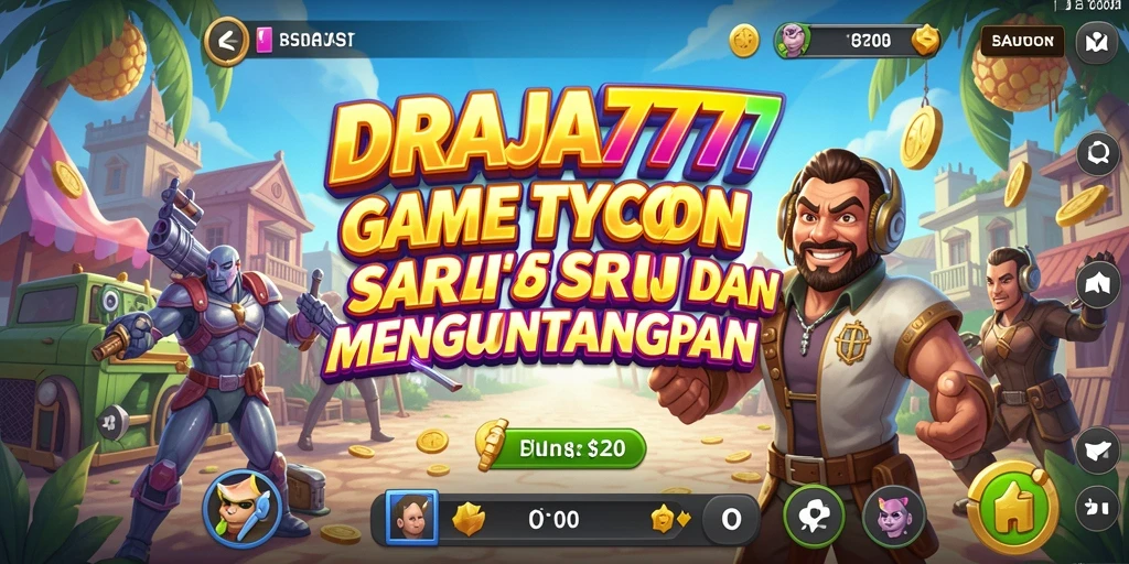 Tampilan gameplay seru dalam DRAJA777 yang penuh dengan strategi Tycoon.