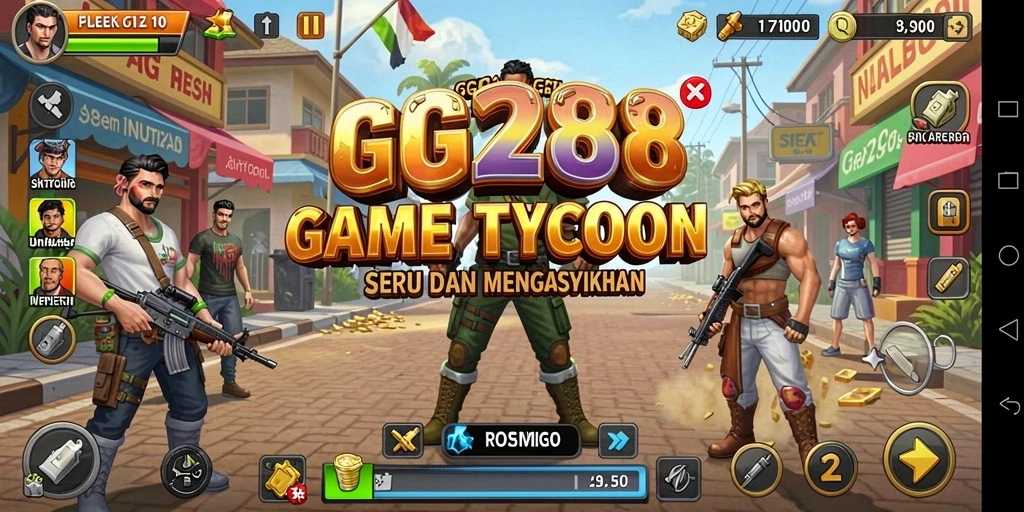 Tampilan gameplay <strong>GG288</strong> yang seru dan penuh strategi Tycoon.