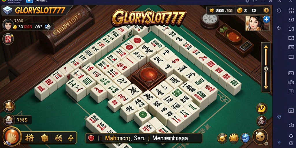 Tampilan gameplay menarik dari GLORYSLOT777 yang penuh aksi Mahjong.