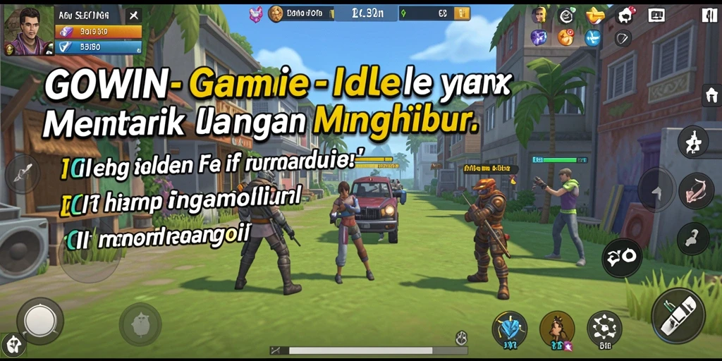 Tampilan screenshot GOWIN menampilkan gameplay Idle yang menarik.