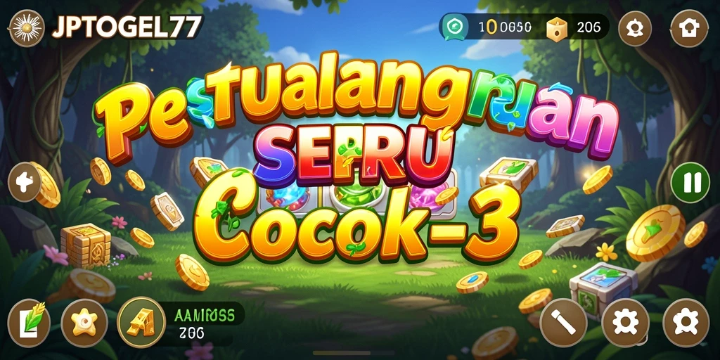 Screenshot gameplay yang menunjukkan kombinasi warna-warni di JPTOGEL77.