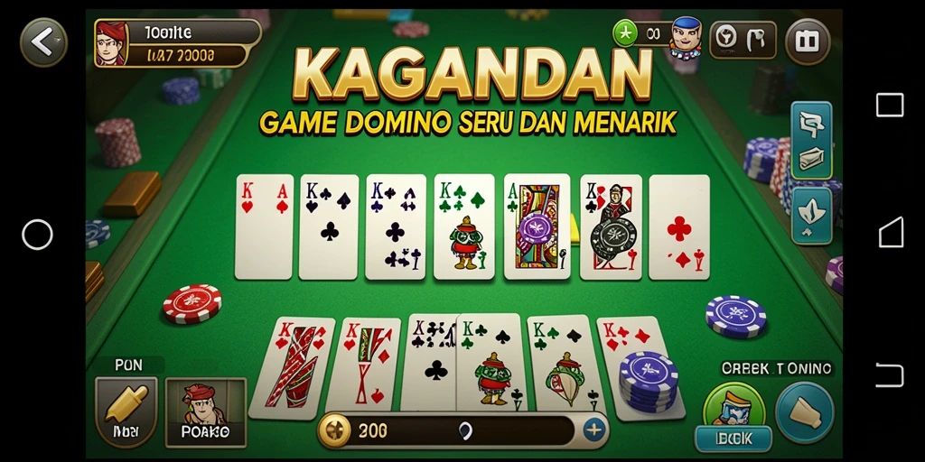 Screenshot gameplay KAGANDAN yang menunjukkan suasana permainan Domino.