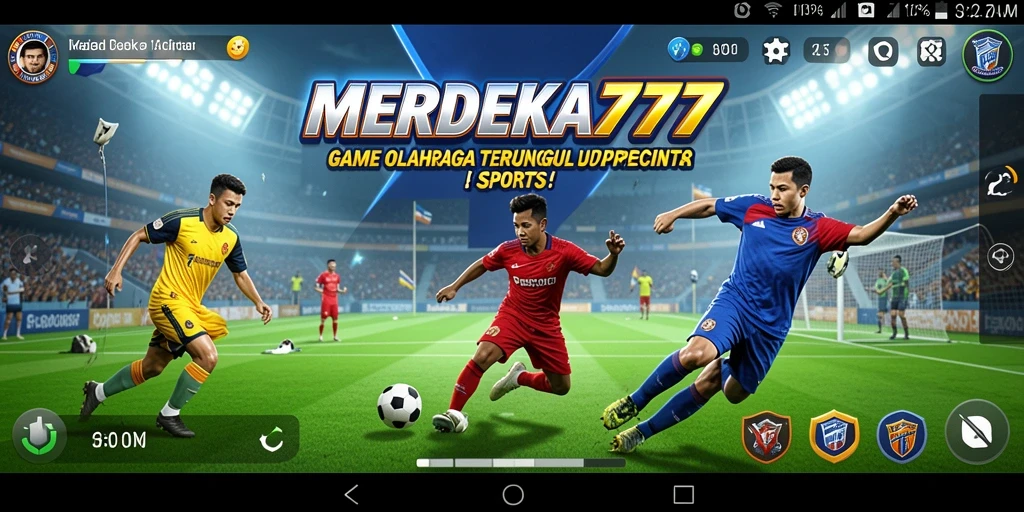 Tampilan menarik dari gameplay <strong>MERDEKA777</strong> dalam pertandingan olahraga.