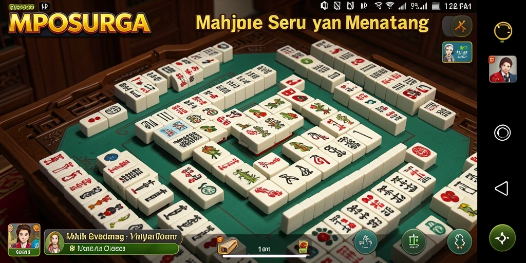 Tampilan aksi permainan Mahjong di MPOSURGA yang menegangkan.