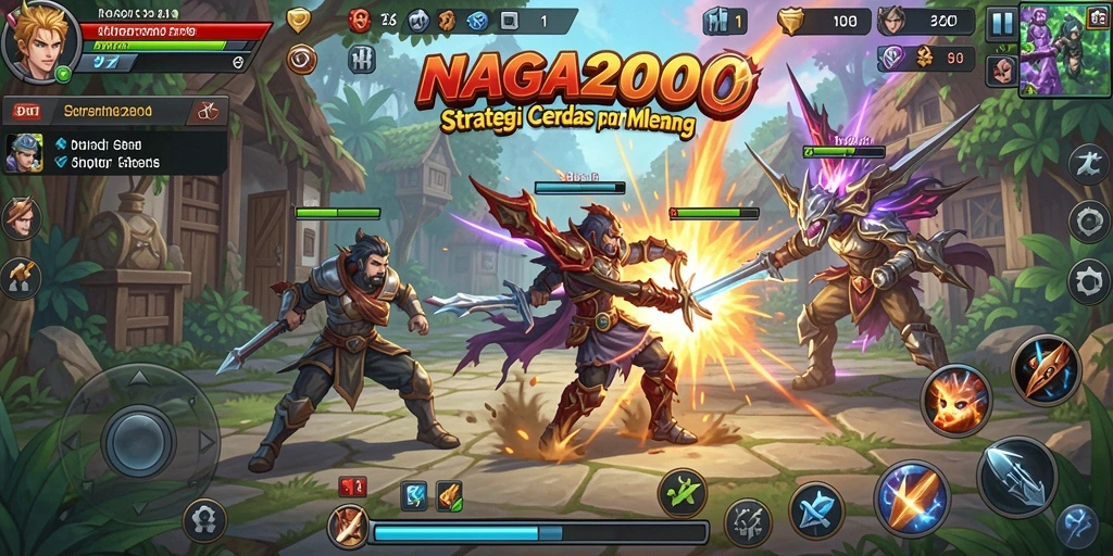 Gameplay NAGA2000 yang menarik dengan berbagai taktik strategi.