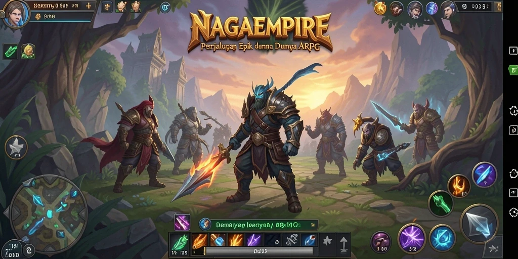 Tampilan gameplay yang menarik dan penuh aksi di NAGAEMPIRE.