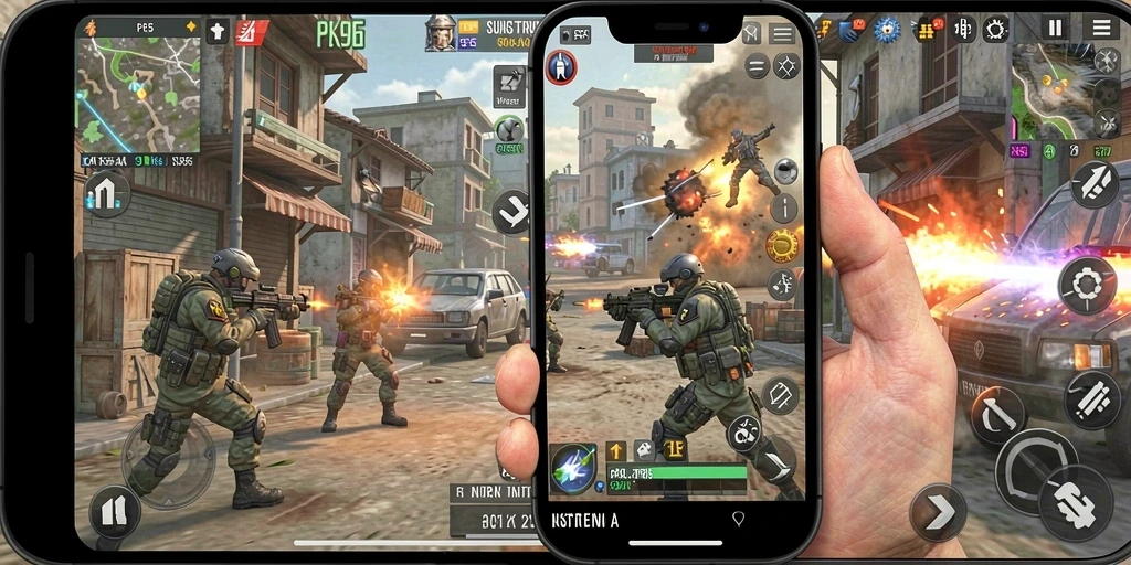 Gameplay intens PK95 dengan pertempuran seru dan tim yang solid.