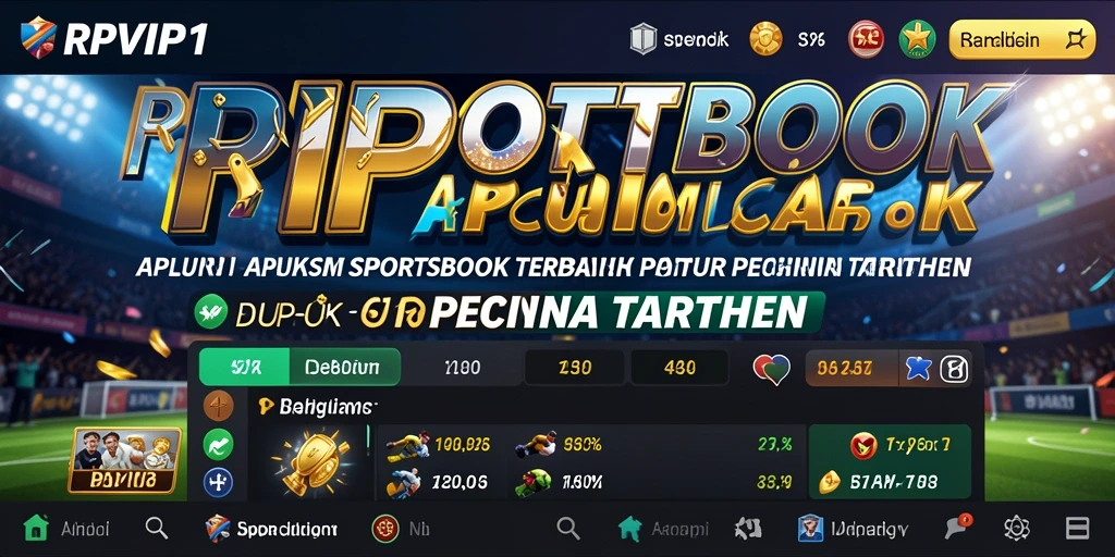 Tampilan antarmuka RPVIP1 dengan berbagai opsi taruhan olahraga.