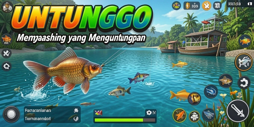Tangkapan ikan terbesar dalam permainan UNTUNGGO.