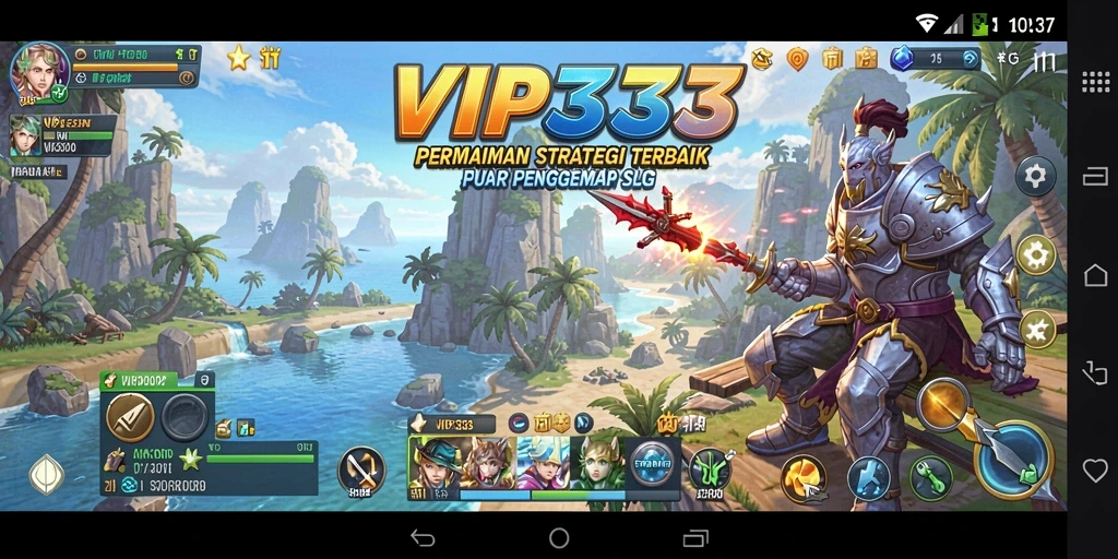 Screenshot menampilkan aksi mendebarkan dari gameplay SLG VIP333.