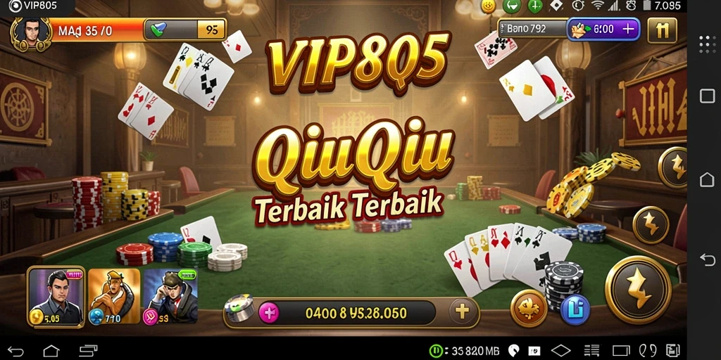 Tampilan gameplay QiuQiu yang menarik dan kompetitif.